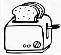 qq画图红包烤面包机怎么画？QQ画图红包烤面包机画法分享